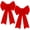 2PCS, variant on Pakyozj 2 PCS Red Velvet PVC Indoor/Outdoor Christmas Bows - Large 12 x 18 Inches, Perfect for Door, Fireplace, Stairs, Railing, Porch