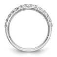 thumbnail image 2 of Solid 14k White Gold Diamond Wedding Band Ring Size 7.5 (.42 cttw.), 2 of 8