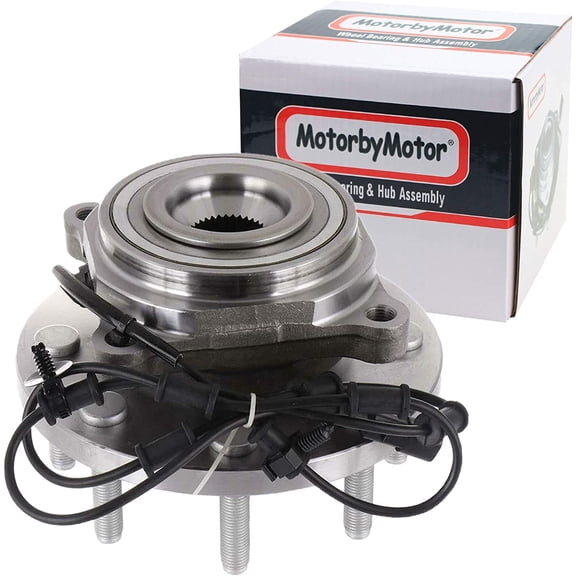MotorbyMotor 515148 Front Wheel Bearing and Hub Assembly 4WD with 8 Lugs fits for Dodge Ram 2500,Dodge Ram 3500 Low-Runout OE Directly Replacement Hub Bearing w/ABS 4x4
