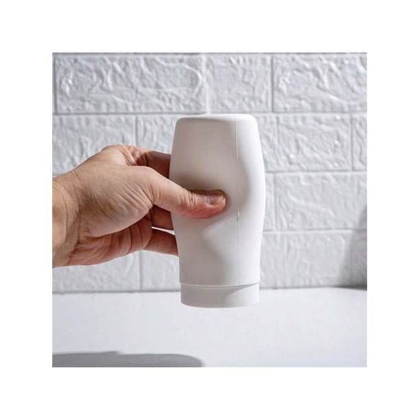 Qinaqin Refillable 8.12 Oz (240 Ml) Liquid cm de Profundidadish Soap Profundidadispenser Squeeze Type Silicone Profundidadivided Bottle para Alturaand