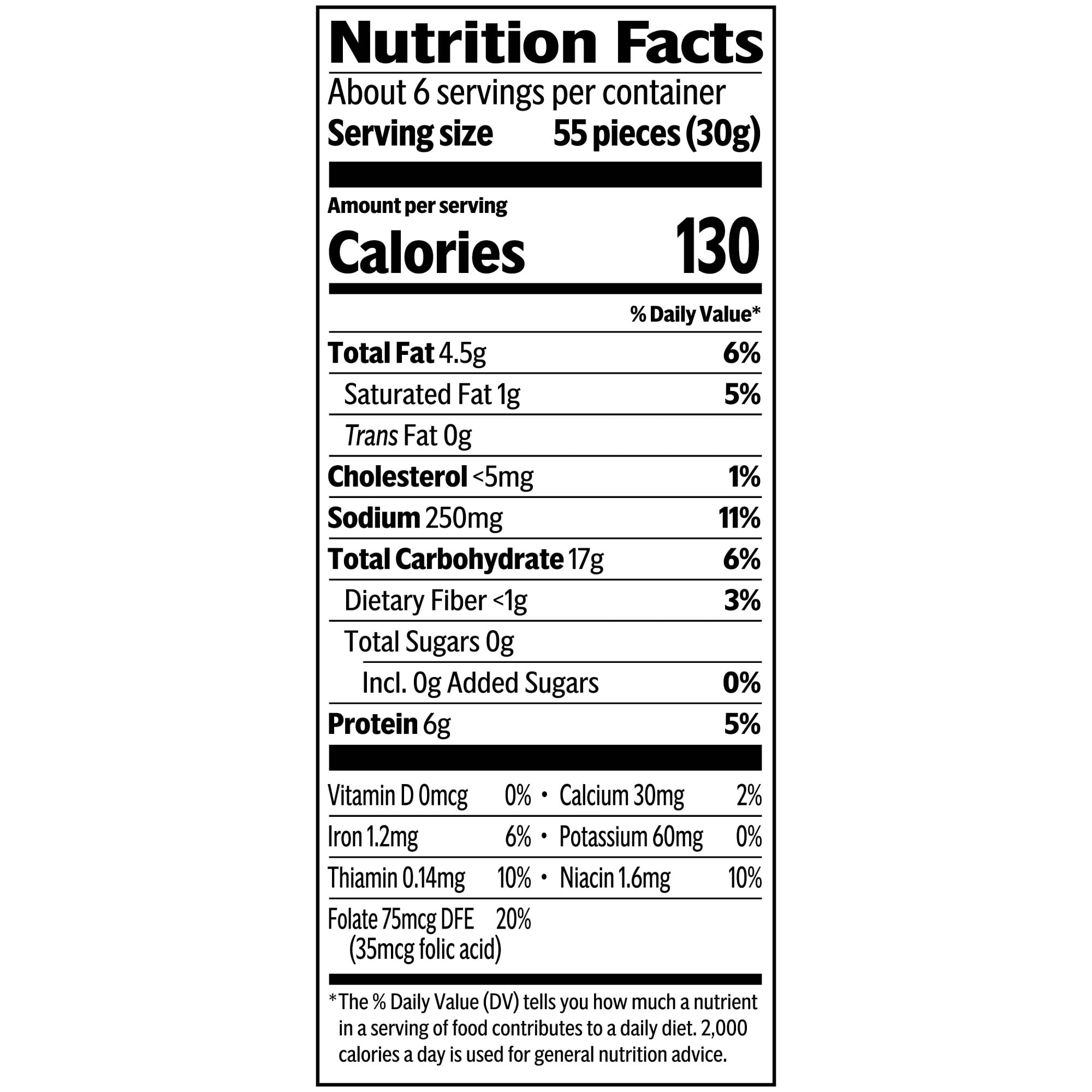 Goldfish 6g Protein Cheddar Crackers, 6.6 oz Bag