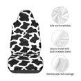 thumbnail image 4 of Picia Cow Print Black White Print Waterproof Sweating Car Seat Cover for Post Gym Workout, Running, Beach and Hiking, Universal Fit Anti-Slip Bucket Seat Protector, 4 of 5