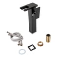 thumbnail image 4 of Black Led Light Bathroom Vessel Faucet Waterfall Single Handle Bowl Sink Faucet, 4 of 10