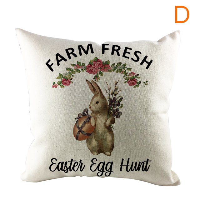 Fiudx Ofertas Relámpago Funda De Almohada Para El Día De Pascua, Funda De Sofá, Funda De Cojín, Decoración Del Hogar Personalizada