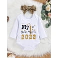 thumbnail image 4 of Honganda Baby Girl?s Letter Romper and Dot Long Pants with Headband Set, 4 of 9