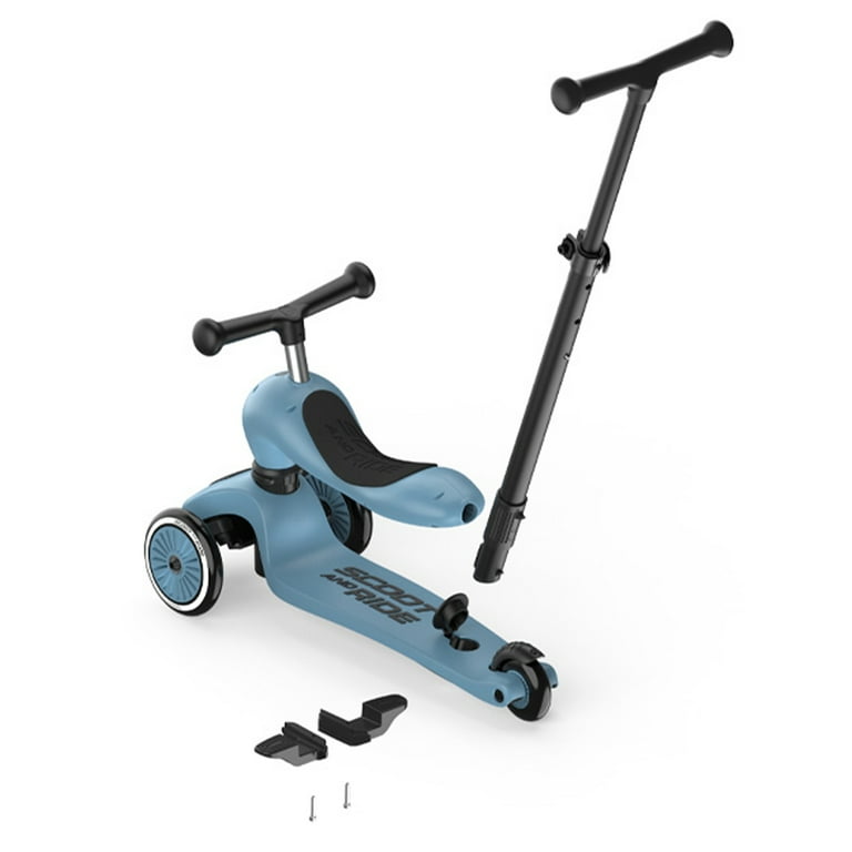 Scoot & Ride 2-in-1 Kids Scooter & Push Bar, Highwaykick 1