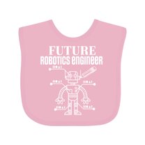 Inktastic Future Robotics Engineer Robot Boys or Girls Baby Bib