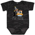 thumbnail image 3 of Inktastic First Birthday Construction Truck 1 Year Old Boys Baby Bodysuit, 3 of 5