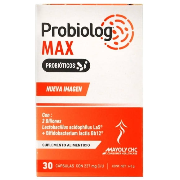 Suplemento alimenticio Probiolog 30 Cápsulas con 227 mg