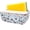 Light Blue Terrazzo, variant on J.west Ceramic Sponge Holder Marble Kitchen Non-Slip Sink Caddy Box Set with 2 Compartments Sponge Holder, Blue