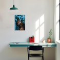 thumbnail image 2 of ZHONGYUTONG African American Canvas Wall Art Black Woman Flower Head Pictures Abstract Black Girl Painting for Living Room Decor Framed (24.00" x 36.00"), 2 of 5