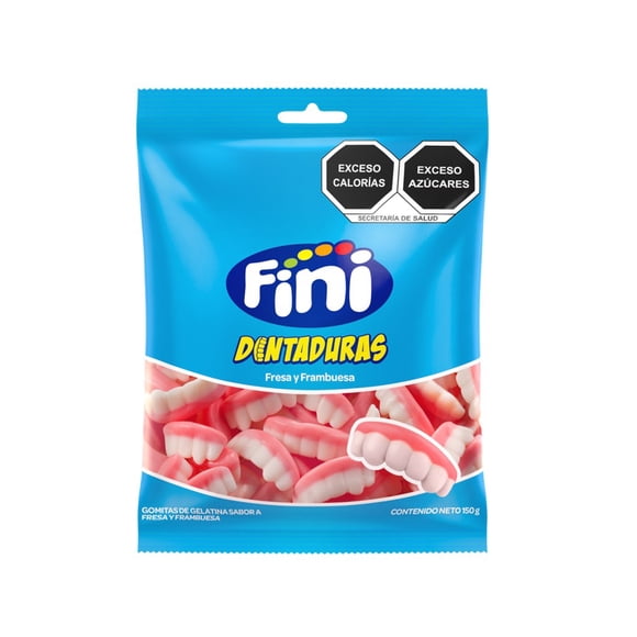 Gomitas Fini Dentadura sabor fresa y frambuesa 150 g