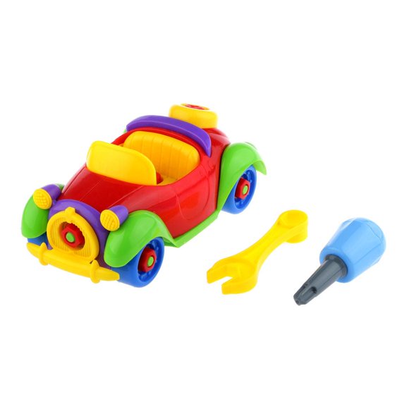 Rompecabezas de construcción de coches Vintage Plactic para , juguetes de desarrollo para , Hugo Construcción de juguetes de rompecabezas