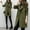 Army Green, variant on LoyisViDion Coat Women'S Autumn Winter Casual Jacket Casual Outwear Cardigan Slim Coat Overcoat Black 6(M)