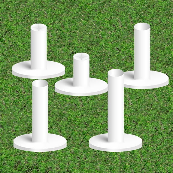 Golf Rubber Tees for Driving Range Mats Value 5 Pack, Mixed Size or 5 Same Size Durable for Practice Mat Top Holder fit Indoor Outdoor