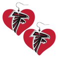 thumbnail image 1 of Pendientes de cuero del equipo Atlanta Pendientes de cuero con forma de amor También se pueden usar como decoración, 1 of 6