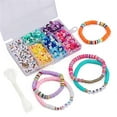 thumbnail image 3 of Clayds For Bracelet Making, Clayds For Making, Flat Round Polymer Clay Spacerds For Diy, 3 of 5