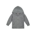 thumbnail image 2 of Honganda Kids Hooded Fall V-Neck Zipper Long-Sleeve Kangaroo Pocket Coat, 2 of 7