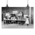 thumbnail image 2 of Print: Eight African American Children, In Kindergarten, Learning Washing, 2 of 4