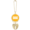 thumbnail image 1 of Porte-clés Architecture Paysage Urbain Haute Réflexion Symbolique Angel Pendentif Aile, 1 of 4
