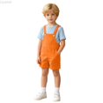 thumbnail image 2 of Liyamei Boys Overalls Shorts for Performance and School Play Size 4-16,Orange, 2 of 7