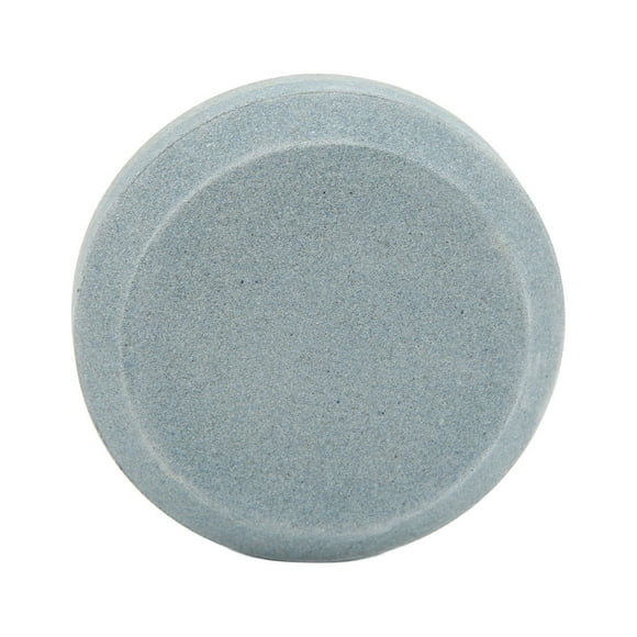 Knife Sharpener Stone, Durable Safe Multifunctional Round Shape Dual Grit Knife Sharpener Stone for Lawn Mower Blades