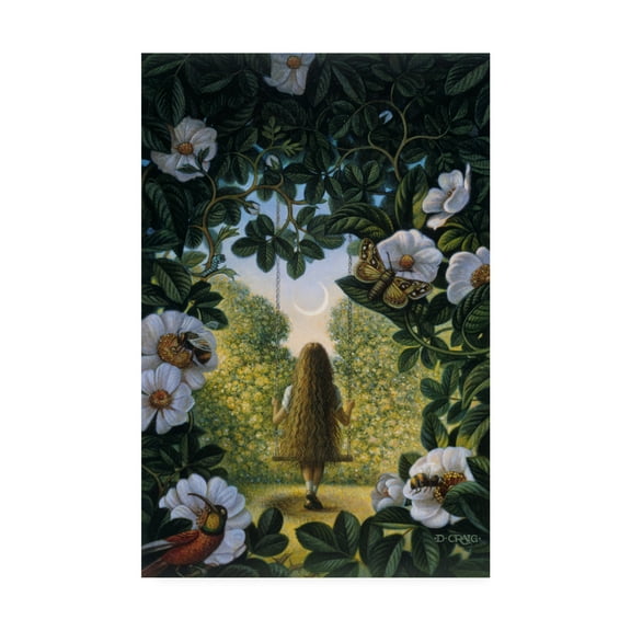 Trademark Fine Art 'In The Garden Grow' Canvas Art by Dan Craig