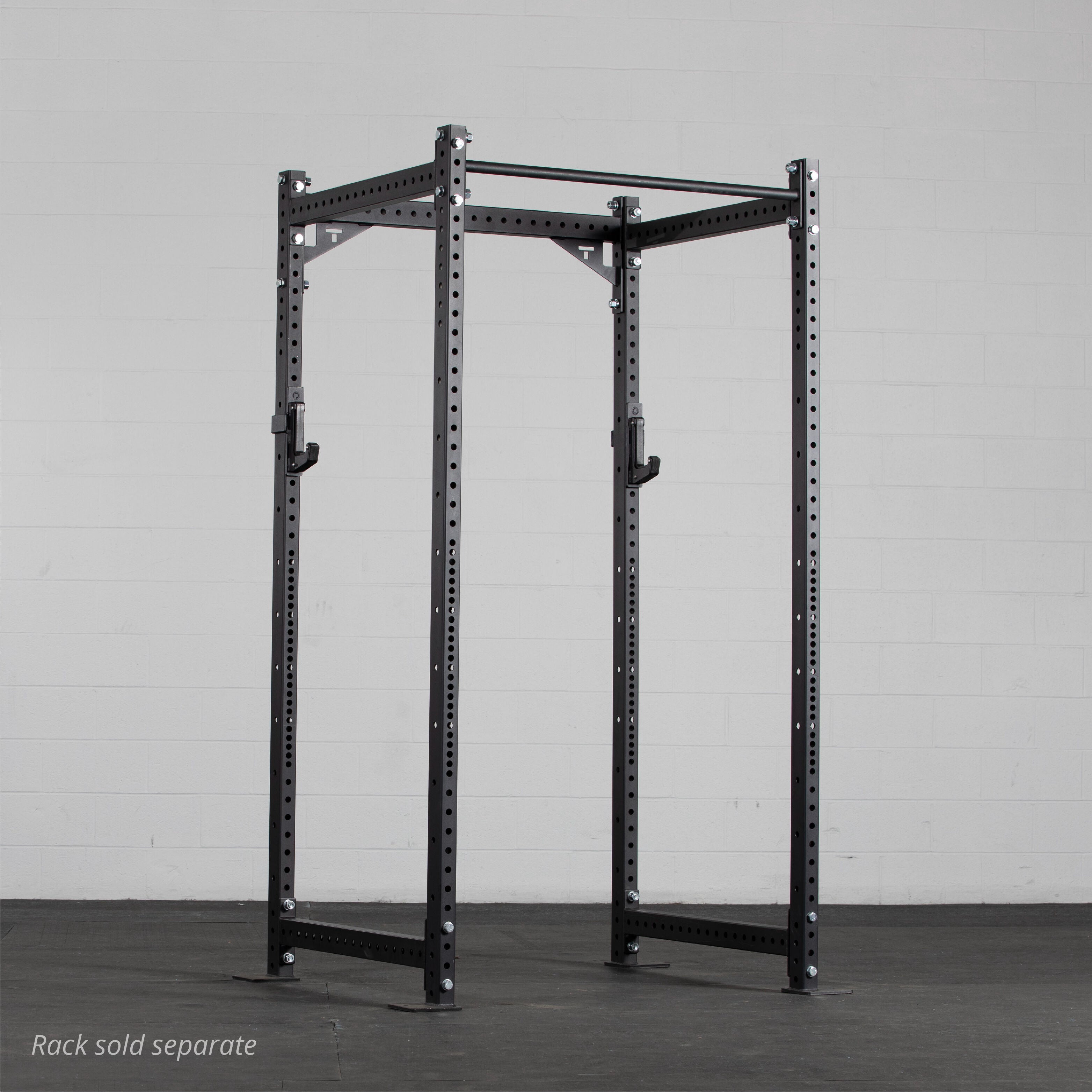 Titan Fitness T-3 Series Sandwich J-Hooks, UHMW Plastic, J-Hook Style Rack Mounted, 1,800 LB Capacity, Fits 3” x 3” Tubular Steel