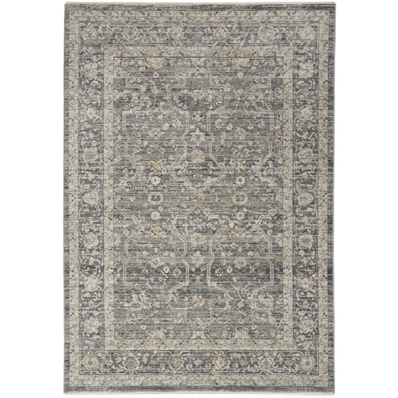 Nourison Nyle Bohemian Vintage Indoor Rug Slate Multicolor 5'3" x 7'10"