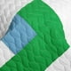 thumbnail image 4 of Juego de edredón geométrico azul, verde, blanco y morado para niños., 4 of 4