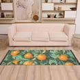 thumbnail image 2 of Yayeee Runner Rug for Bedroom 2'x6' Machine Washable Hallway Non Slip Mat, Orange Tree Pattern, 2 of 8