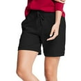 thumbnail image 2 of Hanes Shorts à Poches en Molleton Français pour Femmes, Noir, Petit, 2 of 2
