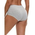 thumbnail image 3 of CURVY GLAM Women's Cotton High Waist (Available in Plus Size), Tummy Control Underwear XXL Gray, 3 of 4
