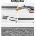 thumbnail image 7 of Carpet Edge Binding Trim, Self Adhesive Grey Floor Transition Strip/Rugs Edging Bar for Indoor Doormat Protect, Flexible PVC Seal Molding for Robot Vacuum Cleaner (100cm (3.3ft)), 7 of 7