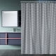 thumbnail image 5 of Cortina de ducha gruesa para baño, impermeable de PVC, diseño impreso, sin perforación, blanco, 5 of 6