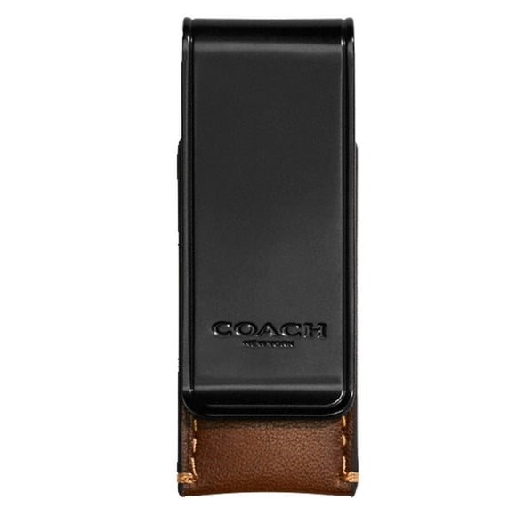 Coach Mens Money Clip in Sport Calf Saddle