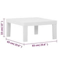 thumbnail image 2 of vidaXL Patio Lounge Table Square Side Coffee Table Outdoor Furniture Plastic, 2 of 4