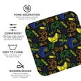 thumbnail image 3 of Honeii Game Play print Leather Coaster Set of 4, ideal for safeguarding your furniture from drinks spills and effortless cleanup-Square, 3 of 6