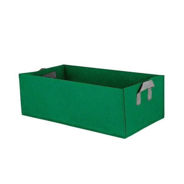Bolsa de plantación Bolsa de crecimiento de plantas no tejida cuadrada ecológica Bolsa de cultivo de jardín al aire libre, Verde Inevent JJ18801-04