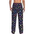 thumbnail image 3 of Goofa Colored Balloons Printed Soft Pajama Pants for Men, Wide Leg Comfy Casual Lounge Yoga Pants-Small, 3 of 9