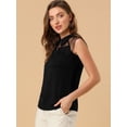 thumbnail image 4 of INSPIRE CHIC Blouse à Col à Manches Courtes pour Femmes Peter Pan, 4 of 6