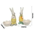 thumbnail image 2 of Darzheoy Easter Bunny Candy Bowl, Ceramic Canister for Holiday Sweets, Desserts or Jelly Beans, Kitchen Countertop Decor for Parties at Home, Office, 2 of 6