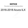 thumbnail image 2 of Transit Auto Rear Disc Brake Caliper Coated Rotors and Ceramic Pads Kit for Car 2016-2018 Acura ILX KCG-100126T, 2 of 11