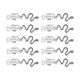 thumbnail image 3 of Beard Coil Fashionable Dreadlocks Coil Pendant Snake Shaped 10pcs  for Men for Party ANGGREK Otros, 3 of 8