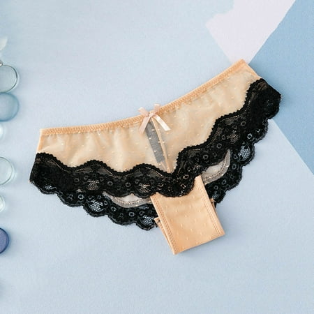 Women s Underwear Blissful Benefits Lace Sexy Triangle Low Waist Transparent Mesh Panties Cute High Waisted Underwear