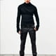 thumbnail image 4 of Blusa y camisas de cuello alto de manga larga para hombre, moda de primavera y otoño, blusa lisa de cuello redondo y manga larga para hombre, 4 of 7