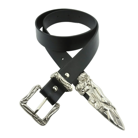 Western Belt for Women Men Cow Boy Cowgirls Waist Belt Floral Carving Buckles Belts for Jeans Pants Dress Leather Belt