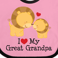 thumbnail image 4 of Inktastic I Love My Great Grandpa Boys or Girls Baby Bib, 4 of 4