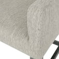 thumbnail image 5 of Noble House Deville Fabric Upholstered Wood 26 inch Counter Stools, Set of 2, Light Gray and Gray, 5 of 8