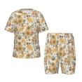 thumbnail image 1 of Balery Hippie Bee Honeycomb Conjunto de Pijama Infantil de Manga Corta con Estampado – Ropa de Dormir de Algodón Suave-X-Large, 1 of 6